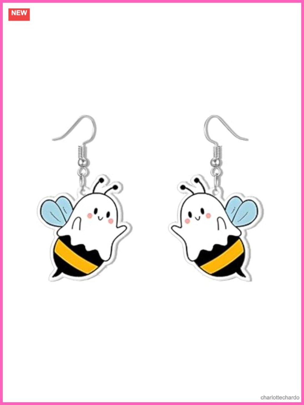 Halloween Ghost Pumpkin Acrylic Dangle Earrings Women Party